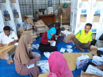 Packing Surat Suara untuk Pemilu 2019